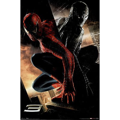 24-Inch-by-36-Inch Spider-Man 3 (Dual Red/Black) Movie Poster