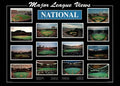 Major League Views - National League, Art Poster by Ira Rosen