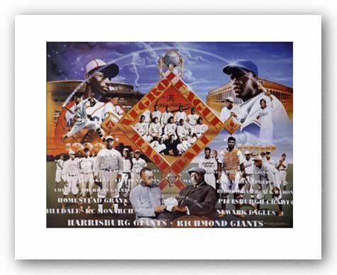 artworkforless.com Negro League Baseball by Edward Clay Wright - 22 x 28 inches - Fine Art Print/Poster