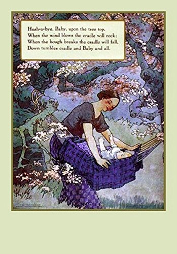 Hush A Bye Baby by Mother Goose Collection - 26 1/2 x 18 3/4 inches - Fine Art Print / Poster