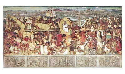 Gran Tenochtitlan - Poster by Diego Rivera (35.5X24)