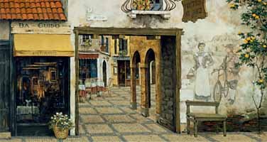 "Via Leccosa" Fine Art Print Poster By Viktor Shvaiko