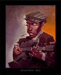 Blues Man by Justin Bua - 30 x 24 inches - Fine Art Print / Poster