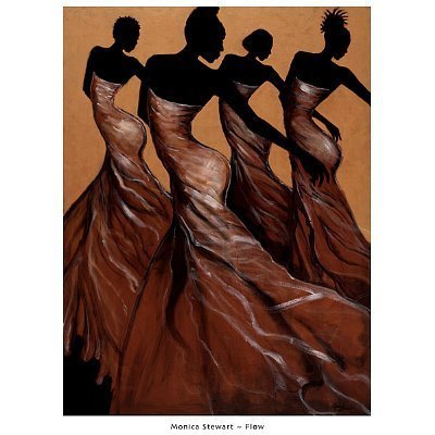 (24x33) Monica Stewart Flow Art Print Poster Art Poster Print by Monica Stewart, 24x34 by Poster Discount