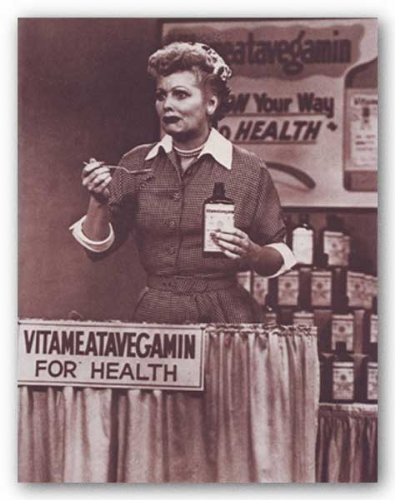 Bruce Teleky I Love Lucy: Vitameatavegamin 14"x11" Art Print Poster