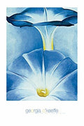 Blue Morning Glories - Poster by Georgia O'Keeffe (24 x 36)