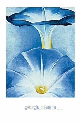 Blue Morning Glories - Poster by Georgia O'Keeffe (24 x 36)