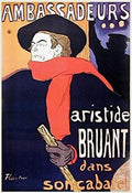 Ambassadeurs by Henri de Toulouse-Lautrec - 38 x 25 inches - Fine Art Print / Poster