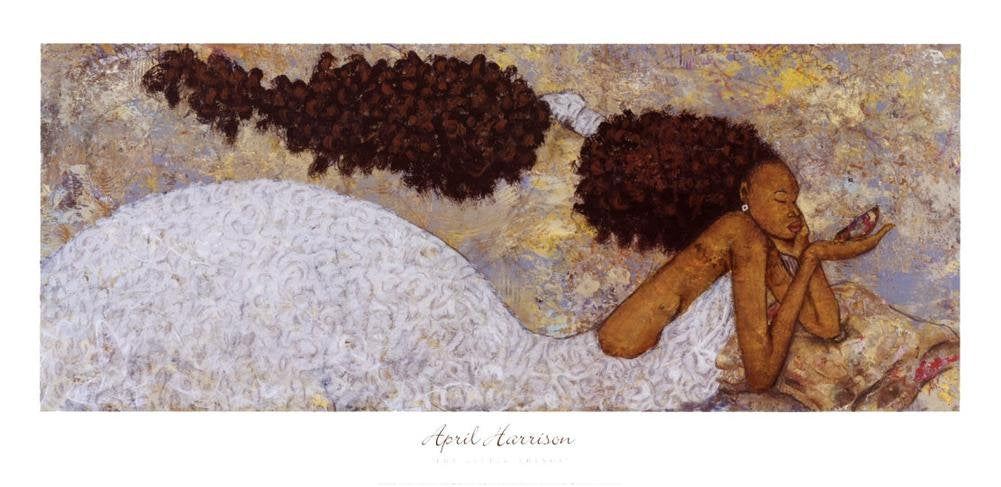 April Harrison The Little Things Art Print Poster - 17x34 custom fit with RichAndFramous Black 34 inch Poster Hangers