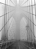 artworkforless.com Foggy Day on Brooklyn Bridge by Henri Silberman - 31 1/2 x 23 1/2 inches - Fine Art Print/Poster