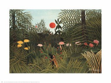 Virgin Forest - Poster by Henri Rousseau (30 x 24)