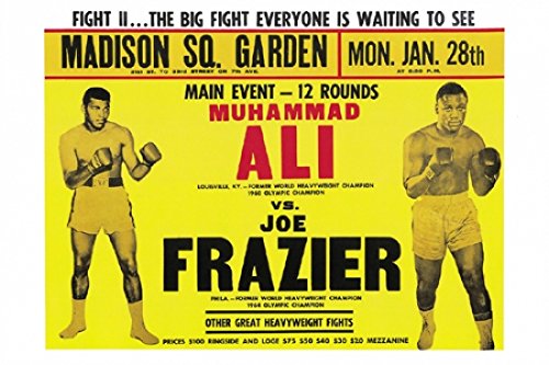 Ali vs. Frazier II Poster, 1974 Poster Print (18 x 12)