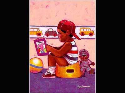 Potty Training by Ray Simmons - 10 x 8 inches - Fine Art Print / Poster