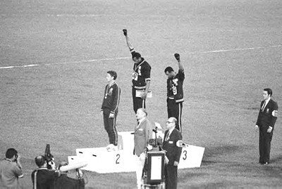 Black Power Olympic Medalists, Mexico City, 1968 - Anon | Art Print Poster