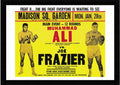 Ali Vs Frazier Boxing Poster Custom Framed Print