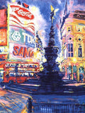 Piccadilly Circus, London by Roy Avis 23.5x31.5 Art Print Poster
