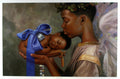 Heaven Sent BOY by Henry Battle 24x36 Black Art Print Poster African-American Black Framed Wood Composite MDF