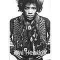 (24x36) Jimi Hendrix (Jacket, Black & White) Music Poster Print