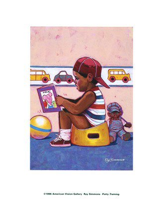 Potty Training * by Ray Simmons 8.00X10.00. Art Poster Print
