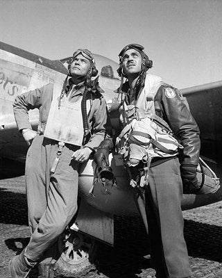 Bruce Teleky Tuskegee Airman Col. Benjamin O. Davis Ramitelli Italy WWII by McMahan Photo Archive
