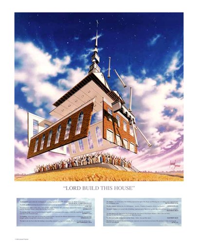 Lord Build This House by Leonard Freeman 20.5"x20.5" Art Print Poster African-American
